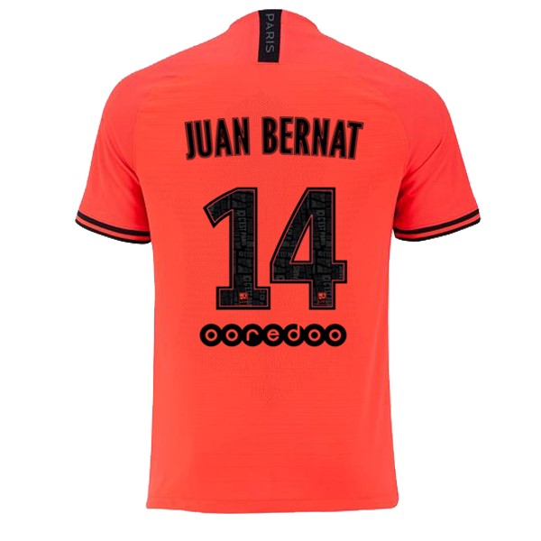 JORDAN Maillot Football Paris Saint Germain NO.14 Juan Bernat Exterieur 2019-20 Orange